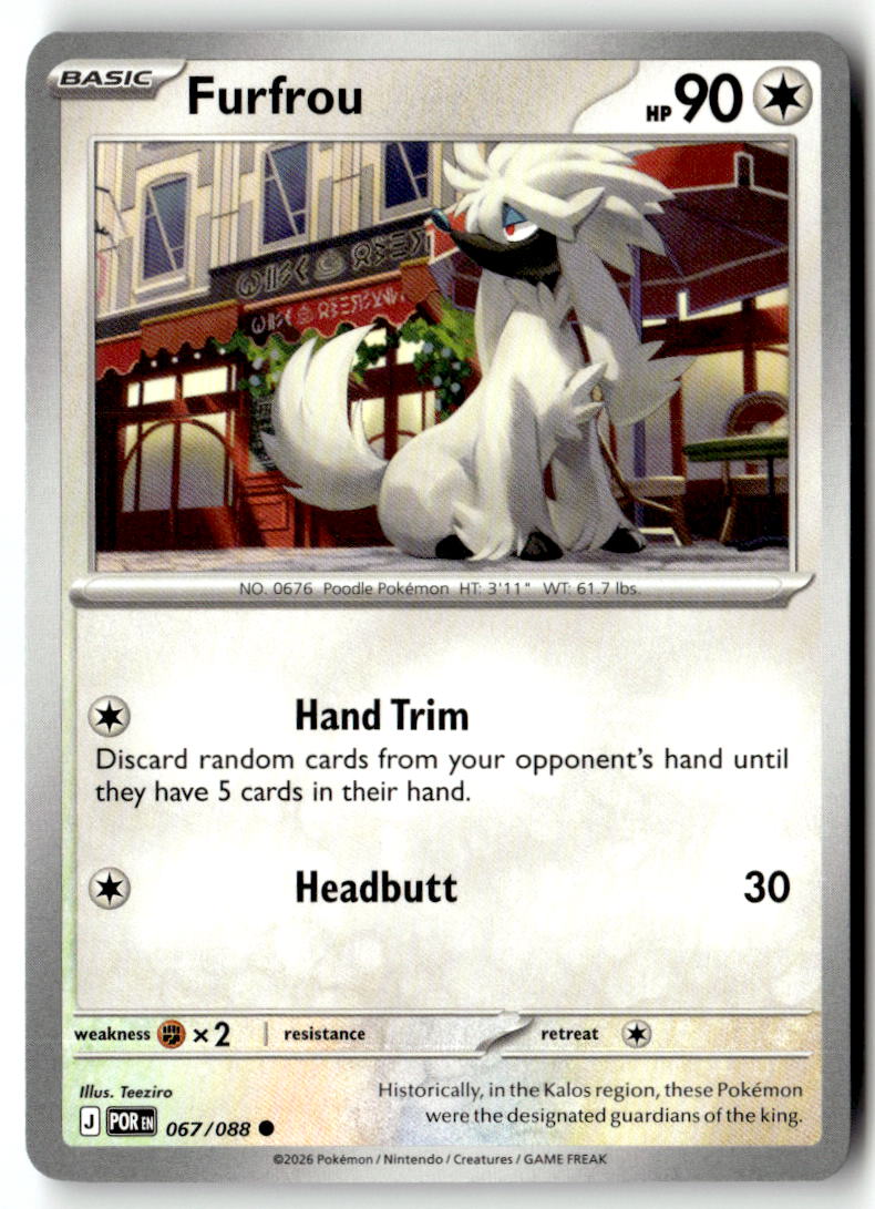 Front of Furfrou 067/088 from Perfect Order
