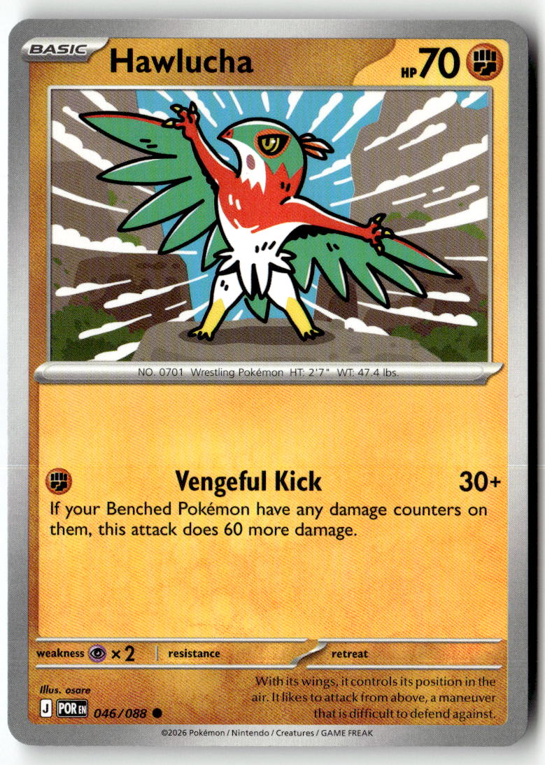 Front of Hawlucha 046/088 from Perfect Order