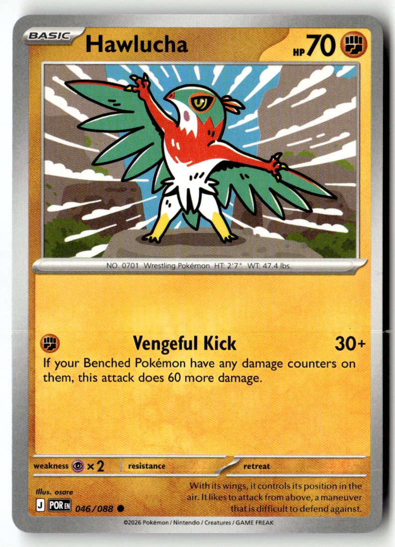 Front of Hawlucha 046/088 from Perfect Order