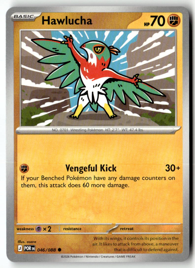 Front of Hawlucha 046/088 from Perfect Order