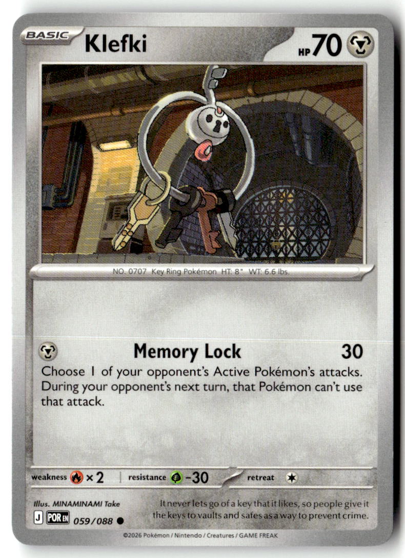Front of Klefki 059/088 from Perfect Order