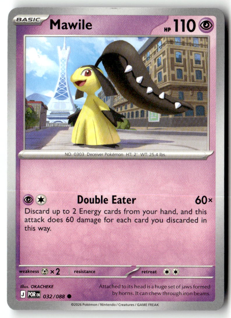 Front of Mawile 032/088 from Perfect Order