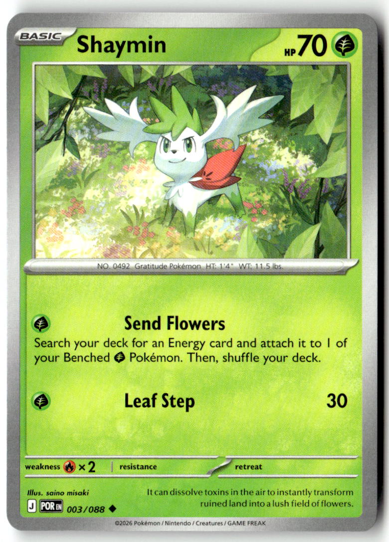 Front of Shaymin 003/088 from Perfect Order