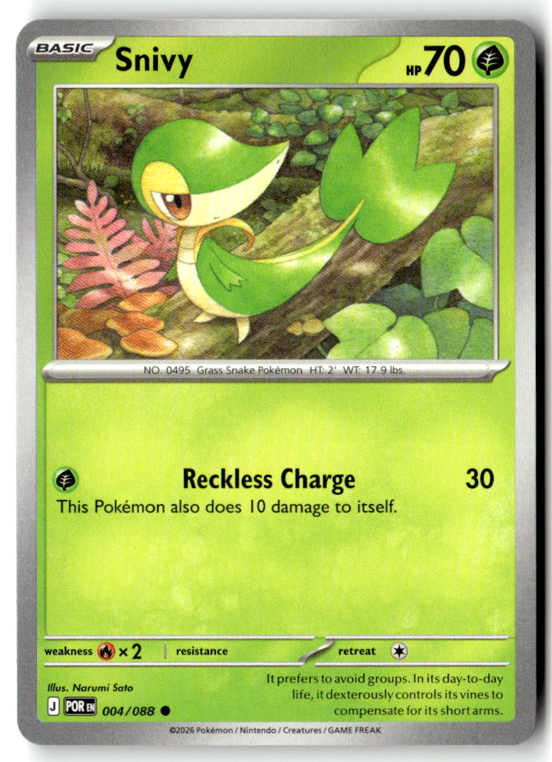 Front of Snivy 004/088 from Perfect Order