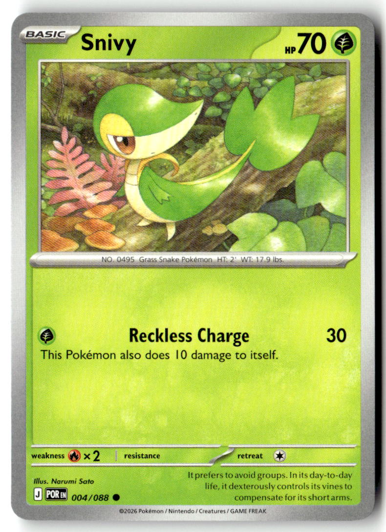 Front of Snivy 004/088 from Perfect Order