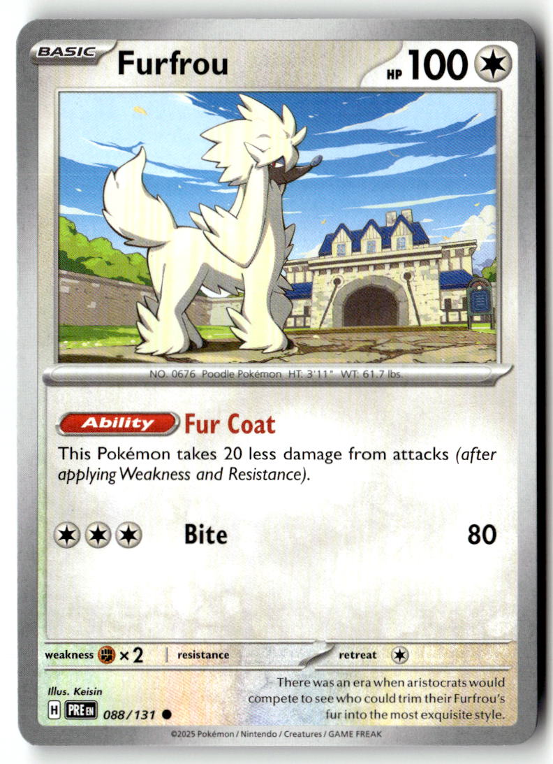 Front of Furfrou 088/131 from Prismatic Evolutions