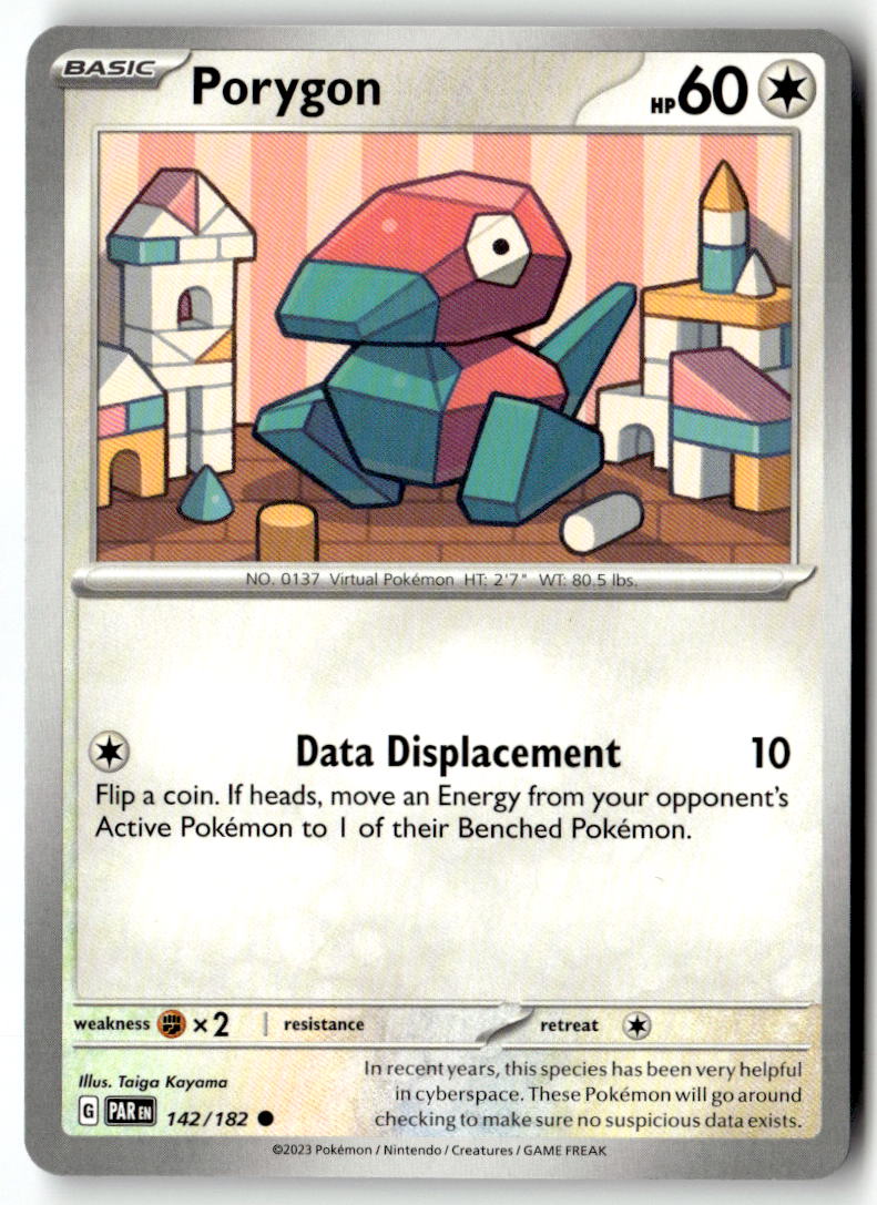 Front of Porygon 142/182 from Paradox Rift