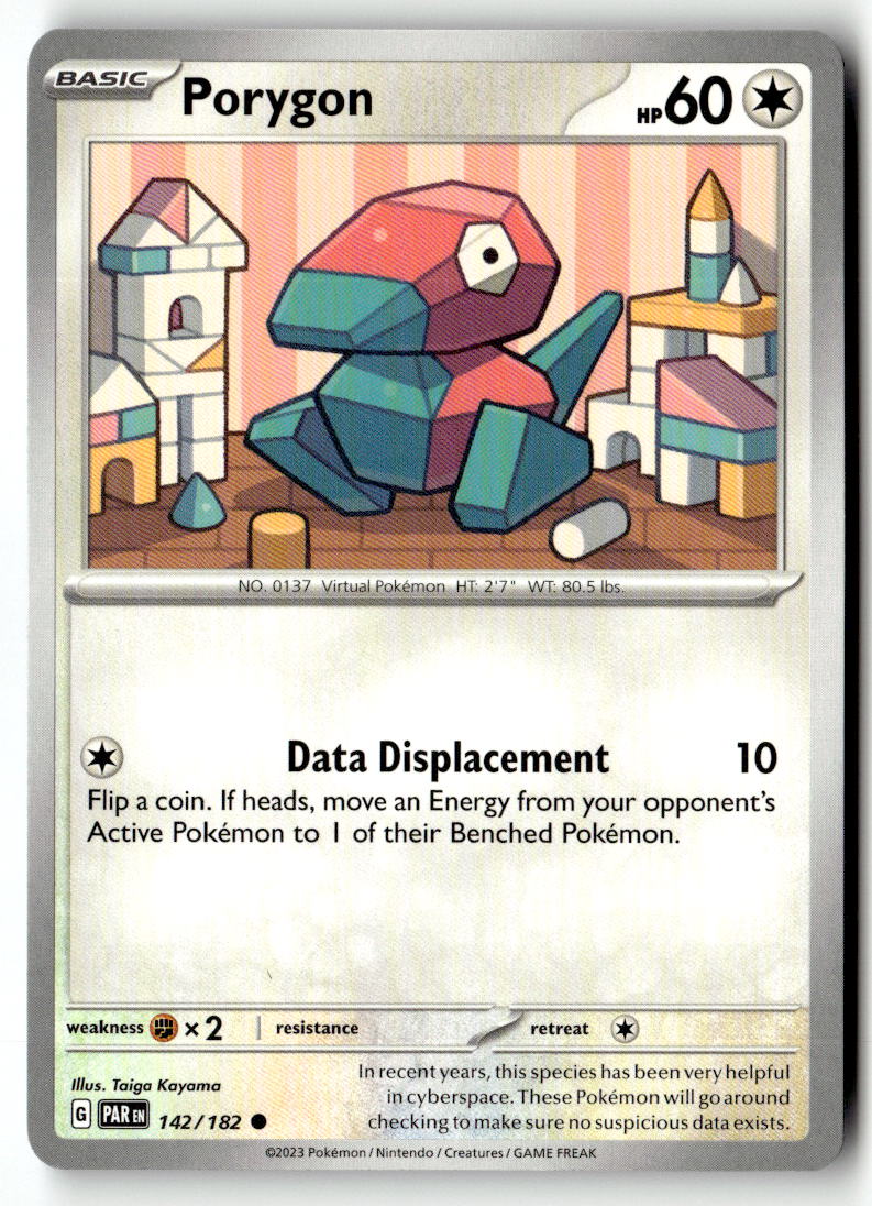 Front of Porygon 142/182 from Paradox Rift