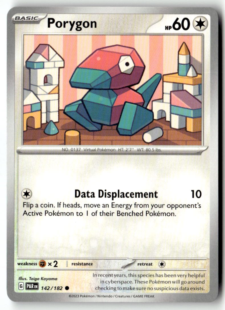 Front of Porygon 142/182 from Paradox Rift