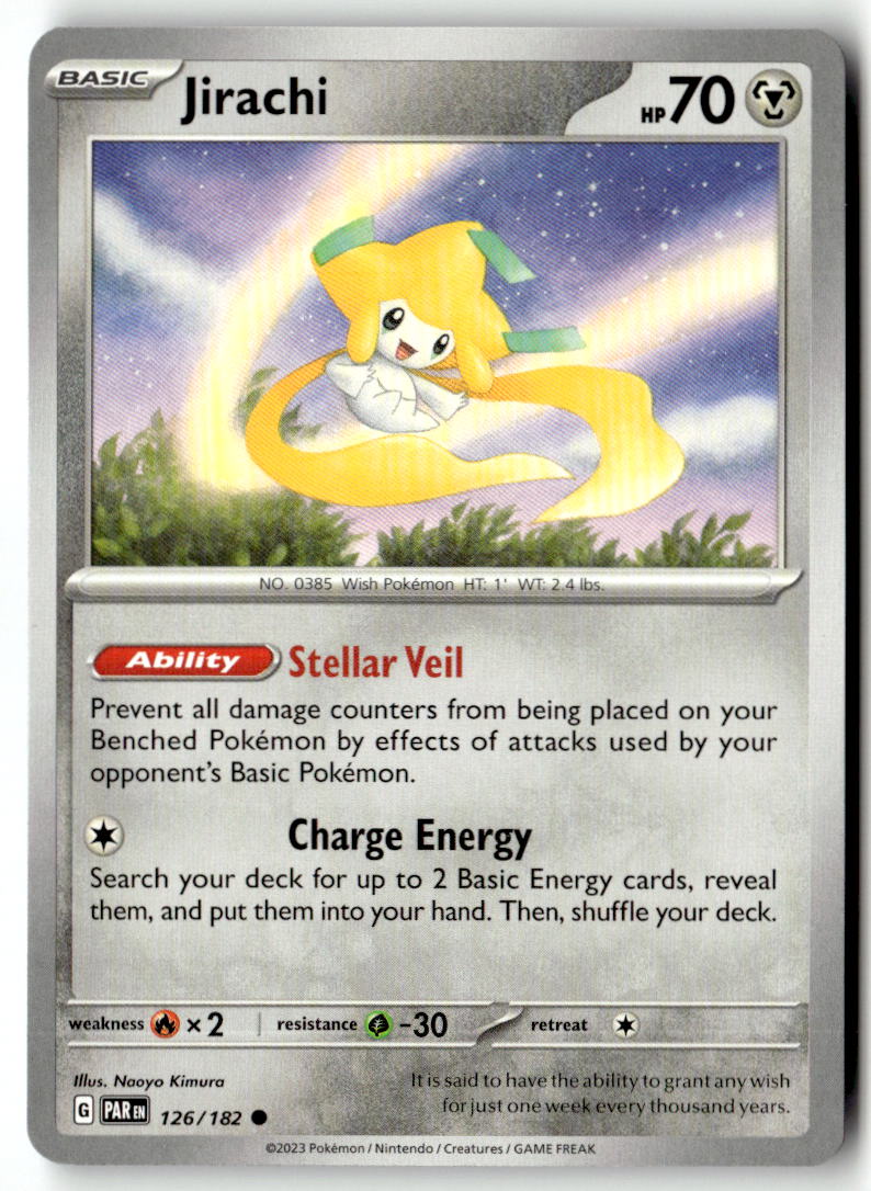 Front of Jirachi 126/182 from Paradox Rift