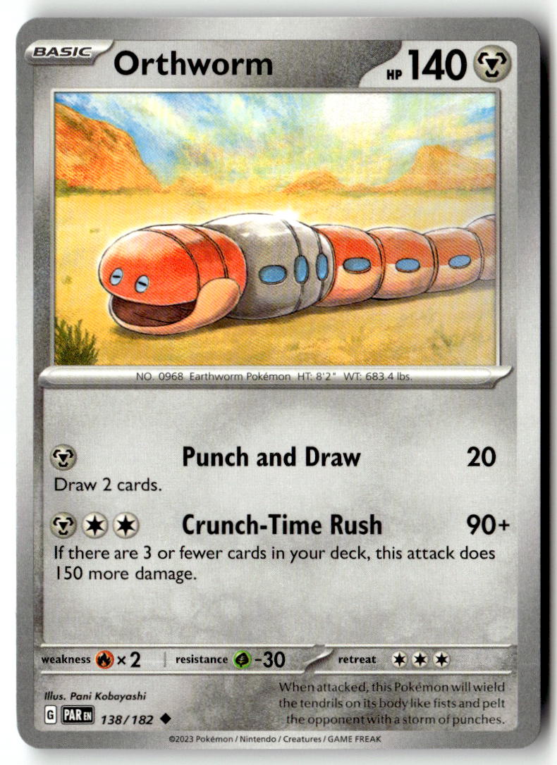 Front of Orthworm 138/182 from Paradox Rift
