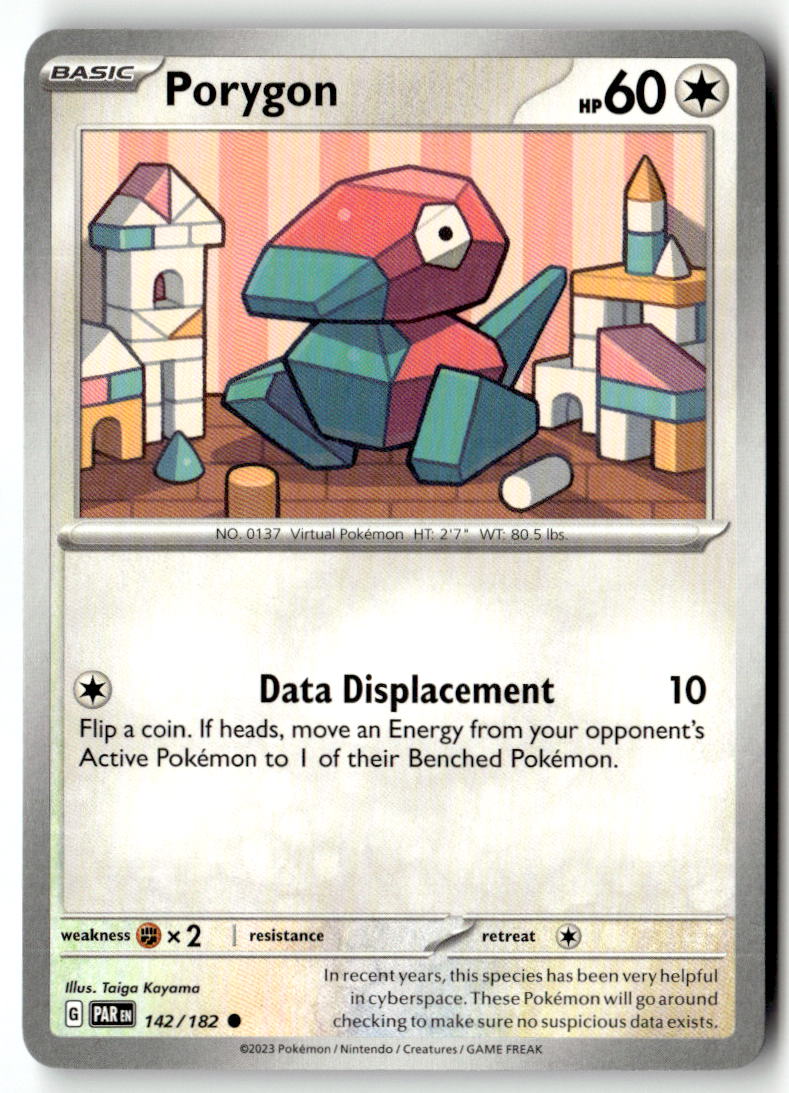 Front of Porygon 142/182 from Paradox Rift