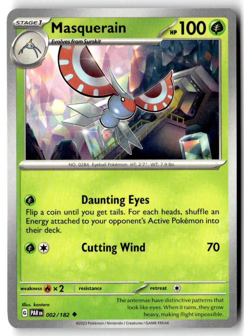 Front of Masquerain 002/182 from Paradox Rift