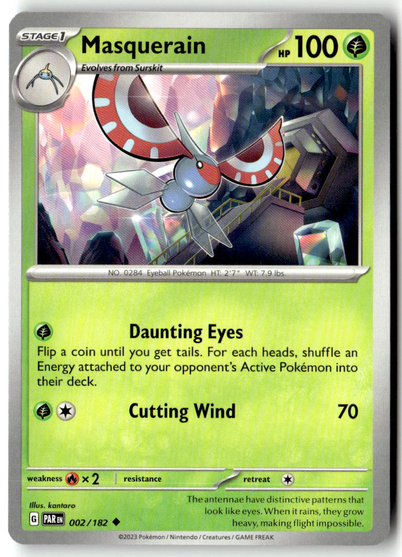 Front of Masquerain 002/182 from Paradox Rift
