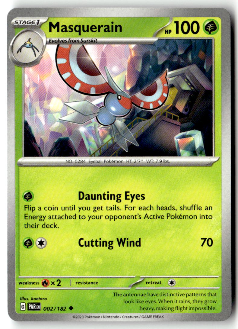 Front of Masquerain 002/182 from Paradox Rift