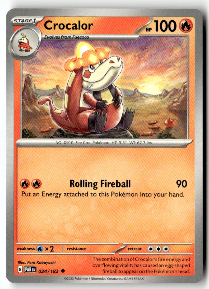 Front of Crocalor 024/182 from Paradox Rift