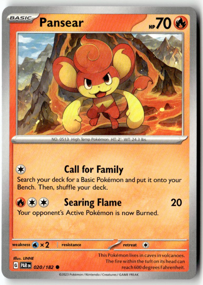 Front of Pansear 020/182 from Paradox Rift