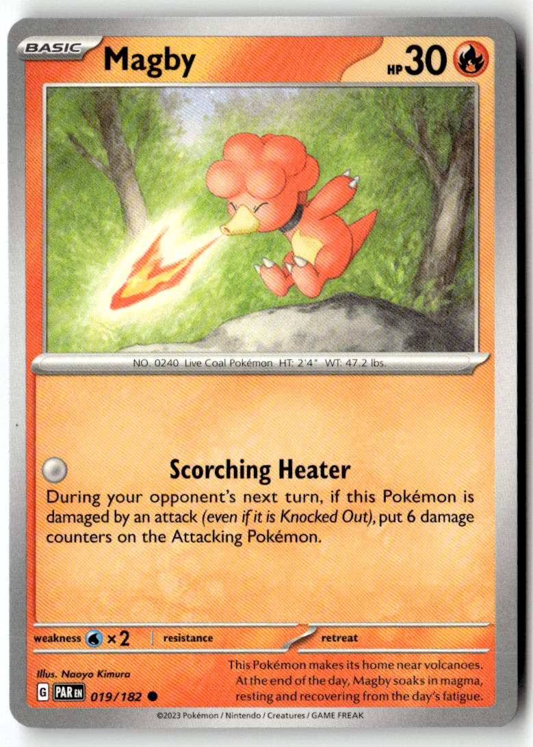 Front of Magby 019/182 from Paradox Rift
