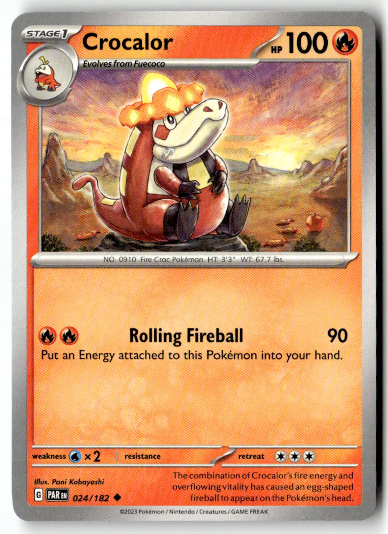 Front of Crocalor 024/182 from Paradox Rift