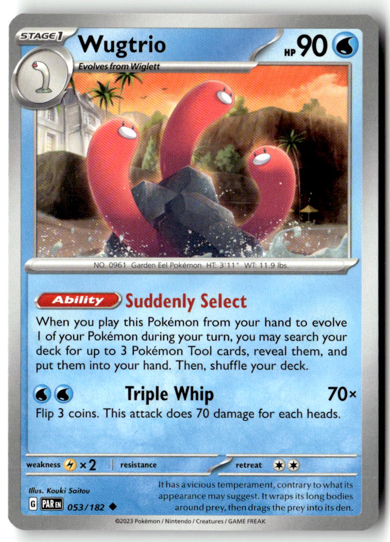 Front of Wugtrio 053/182 from Paradox Rift