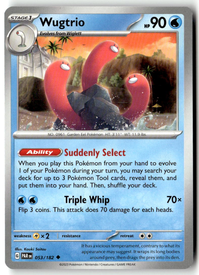 Front of Wugtrio 053/182 from Paradox Rift