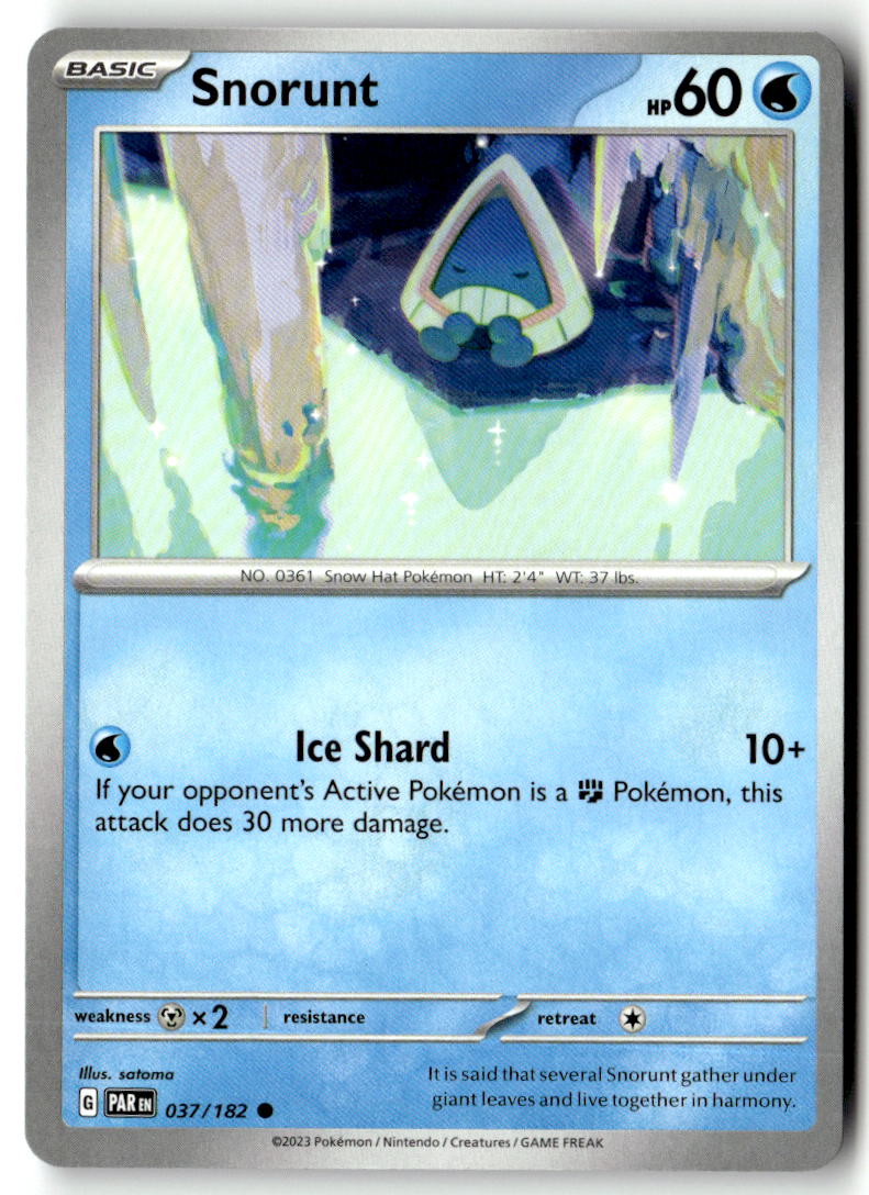 Front of Snorunt 037/182 from Paradox Rift