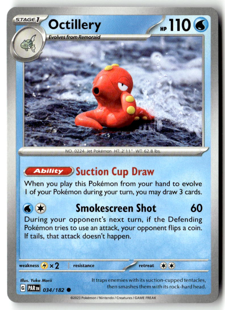Front of Octillery 034/182 from Paradox Rift