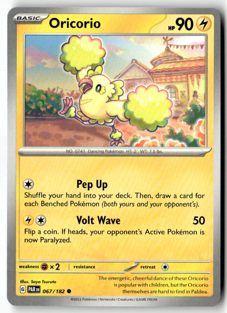 Front of Oricorio 067/182 from Paradox Rift