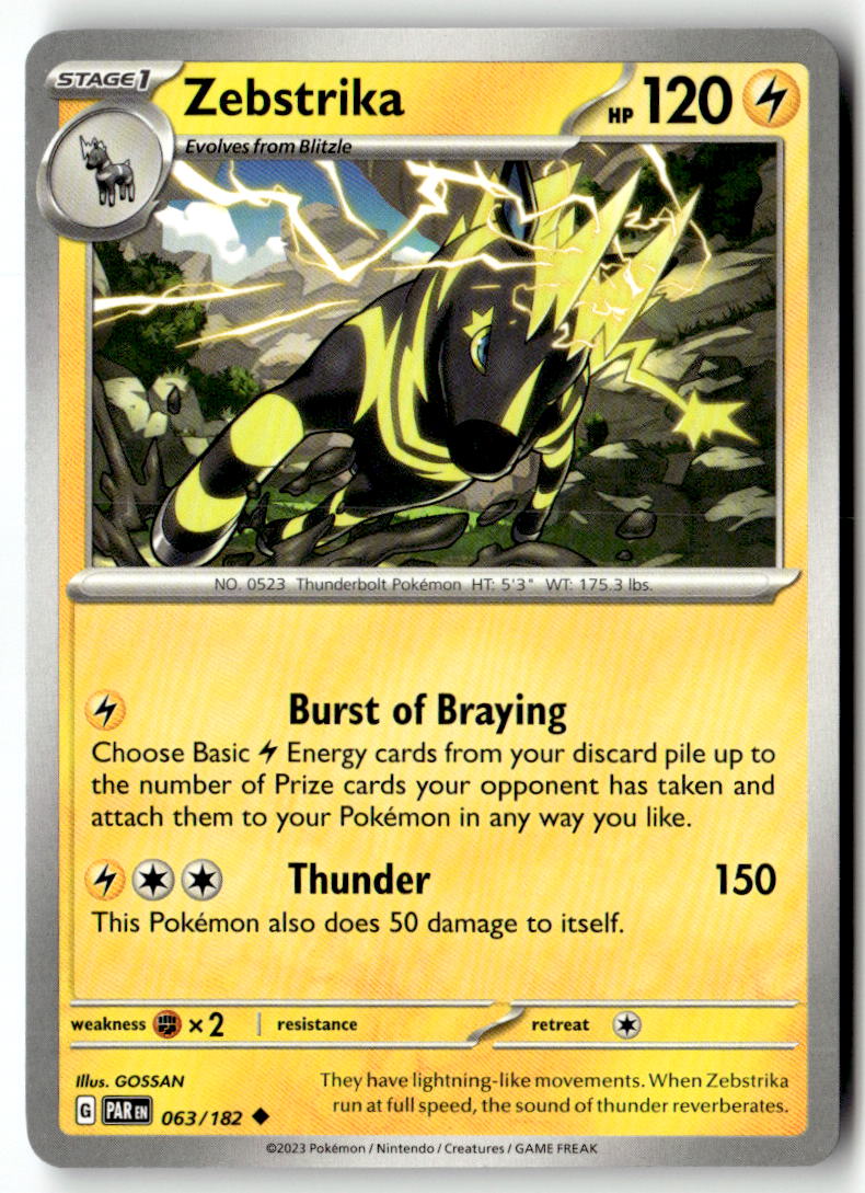Front of Zebstrika 063/182 from Paradox Rift