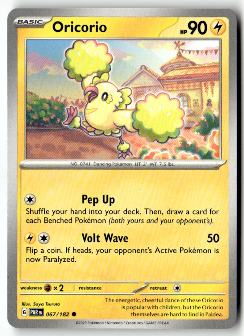 Front of Oricorio 067/182 from Paradox Rift