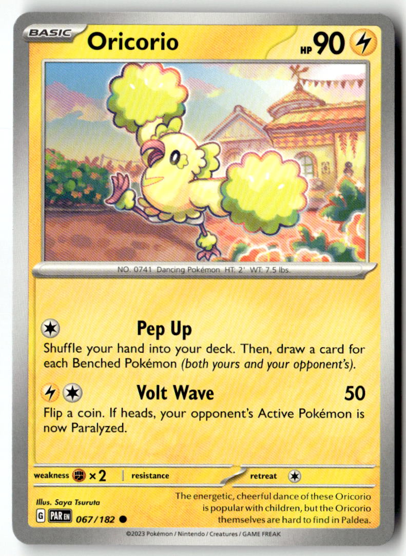 Front of Oricorio 067/182 from Paradox Rift