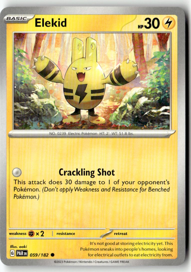 Front of Elekid 059/182 from Paradox Rift