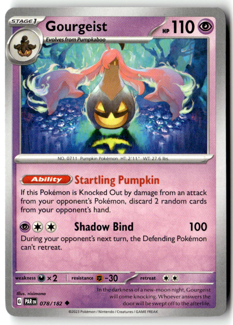 Front of Gourgeist 078/182 from Paradox Rift