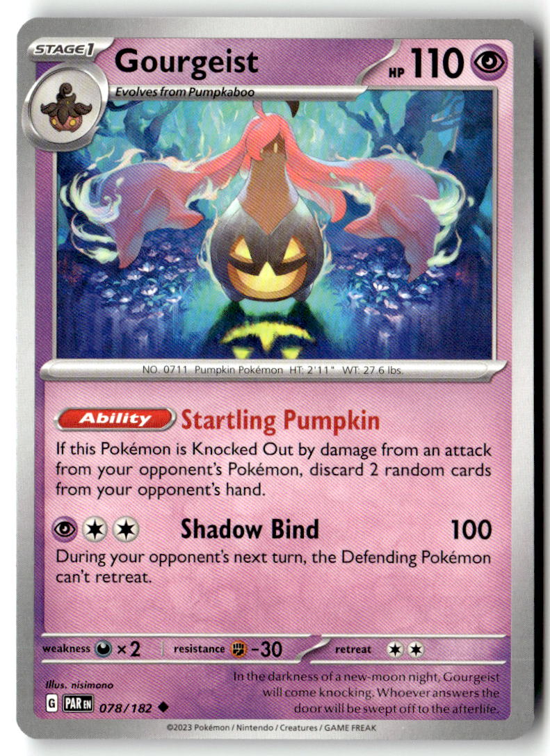 Front of Gourgeist 078/182 from Paradox Rift