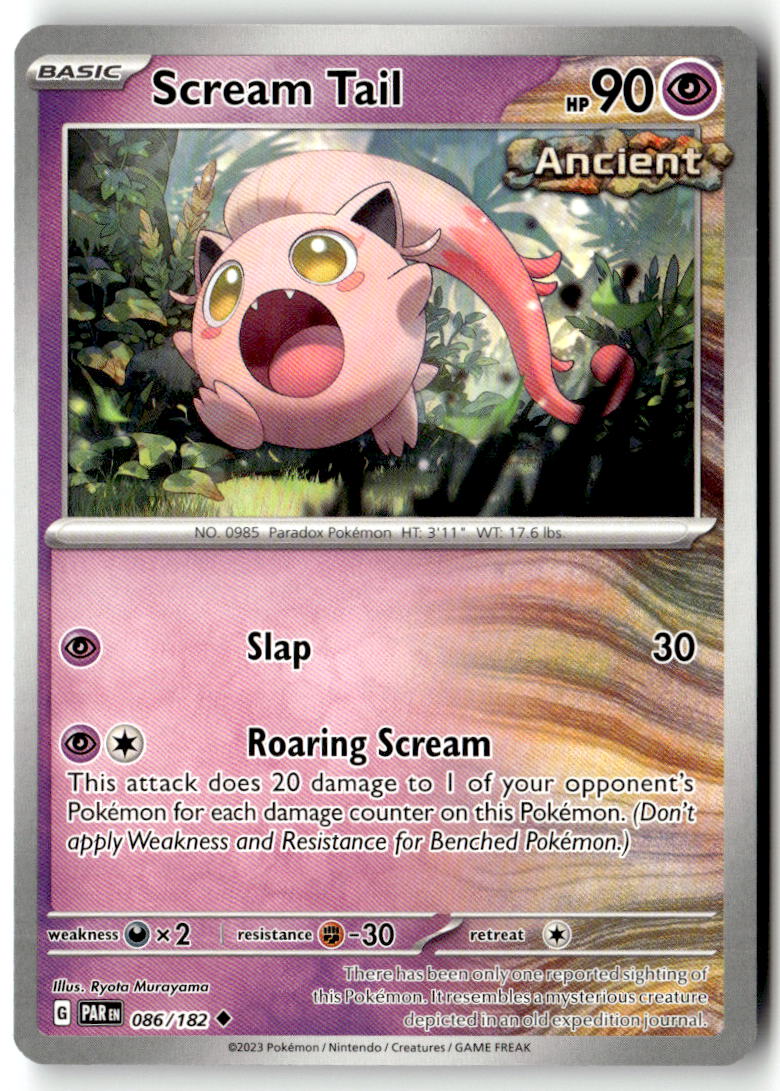 Front of Scream Tail 086/182 from Paradox Rift