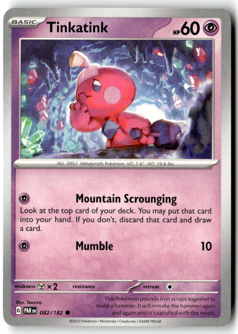 Front of Tinkatink 082/182 from Paradox Rift