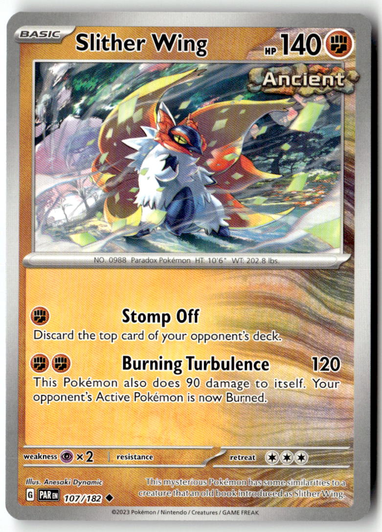 Front of Slither Wing 107/182 from Paradox Rift