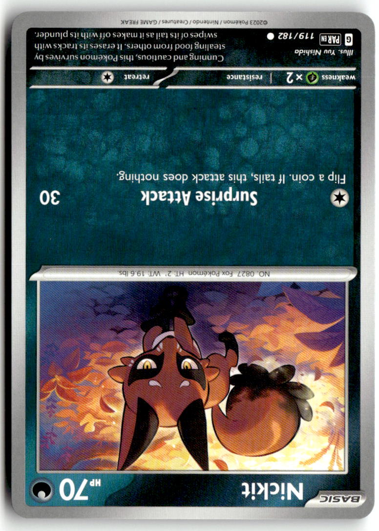 Front of Nickit 119/182 from Paradox Rift