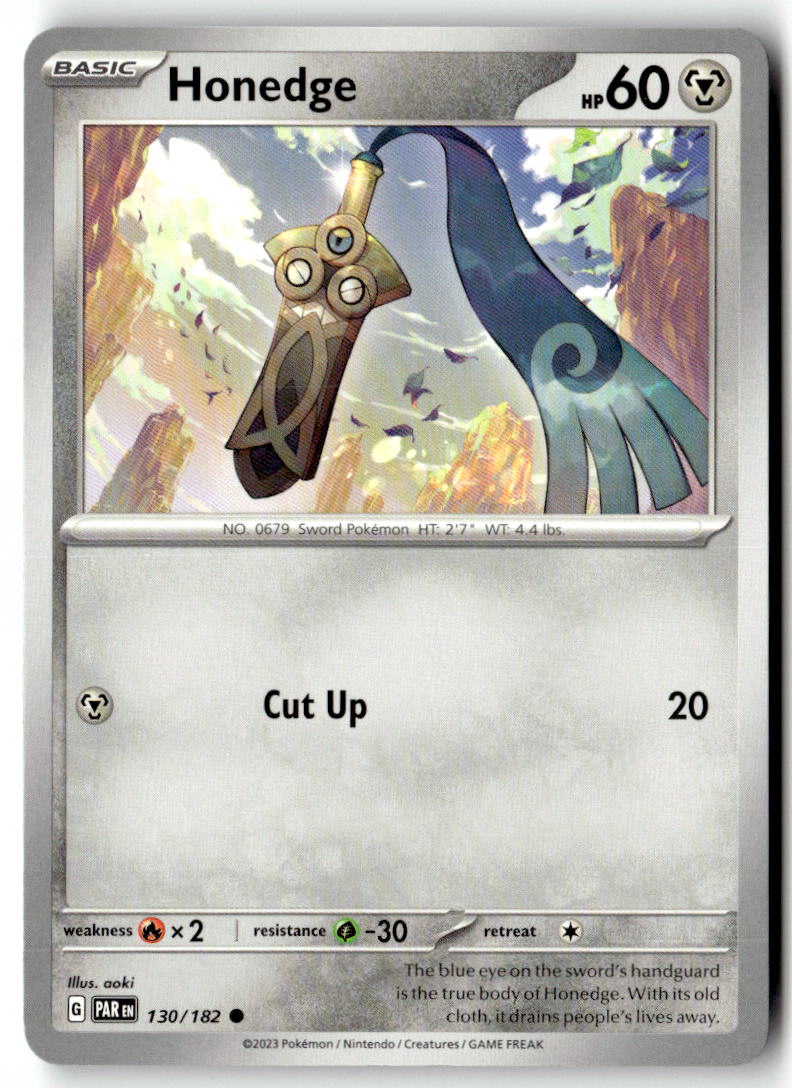 Front of Honedge 130/182 from Paradox Rift