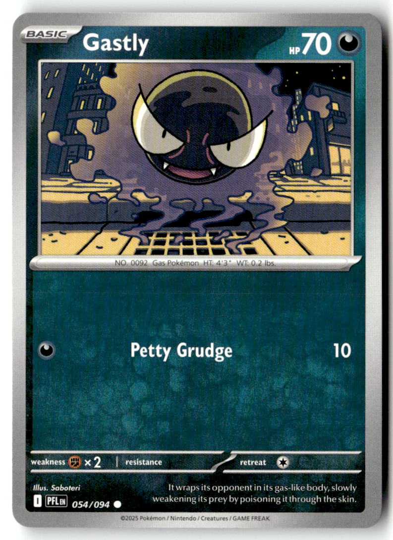 Front of Gastly 054/094 from Phantasmal Flames