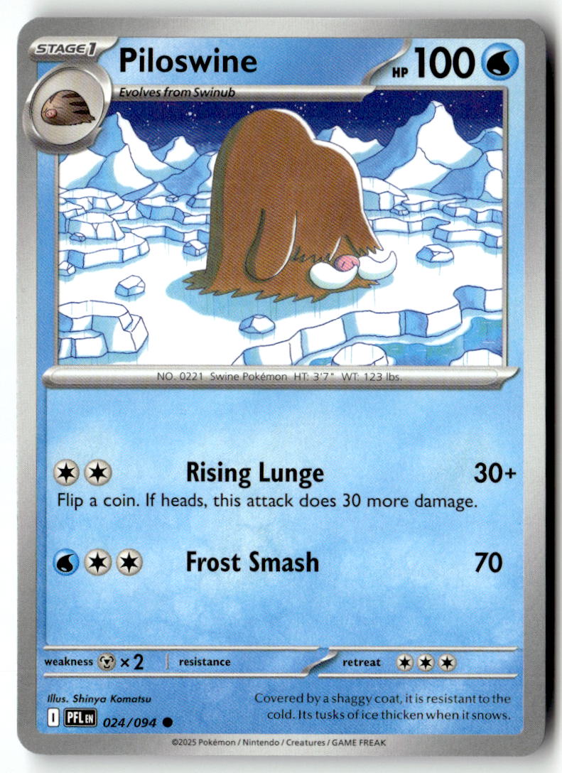 Front of Piloswine 024/094 from Phantasmal Flames