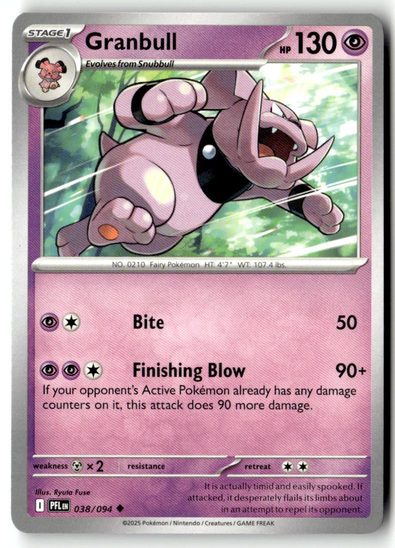 Front of Granbull 038/094 from Phantasmal Flames