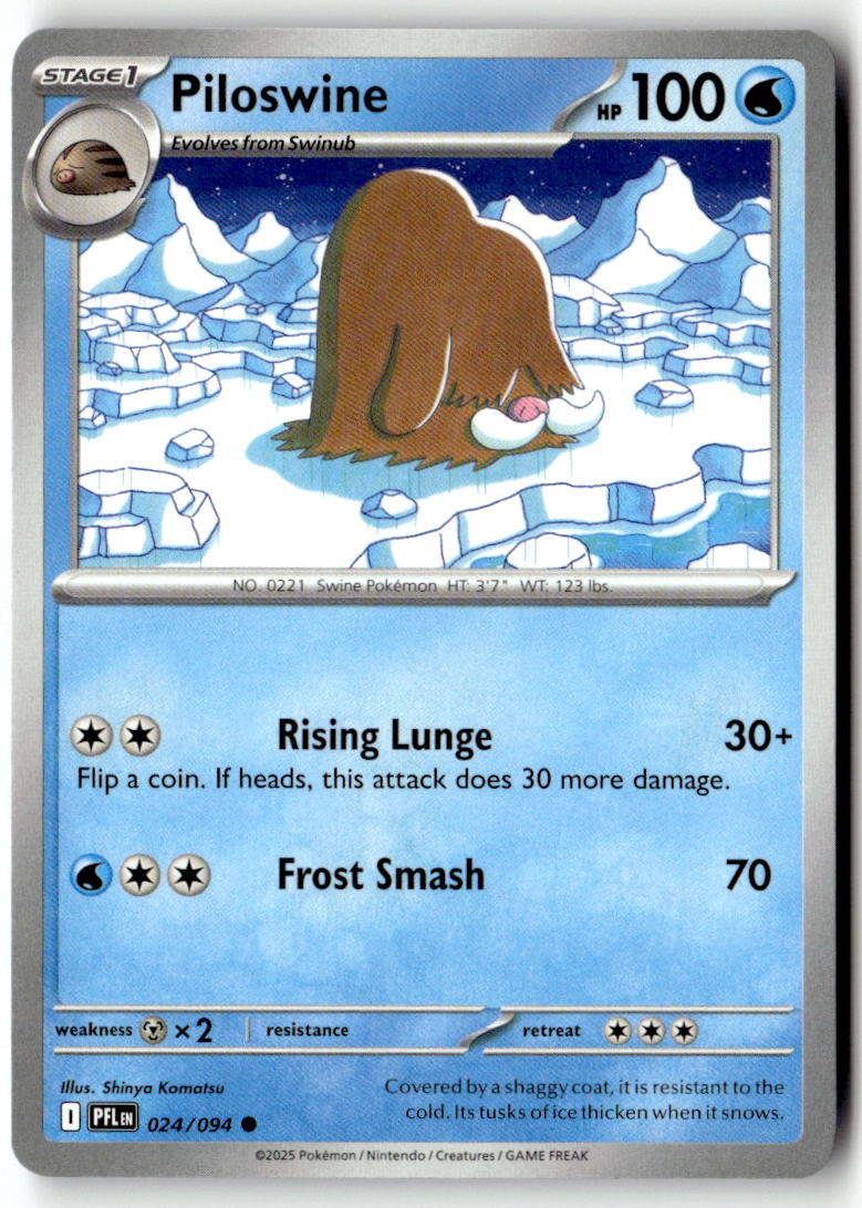 Front of Piloswine 024/094 from Phantasmal Flames
