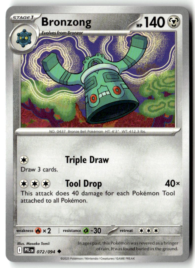 Front of Bronzong 072/094 from Phantasmal Flames