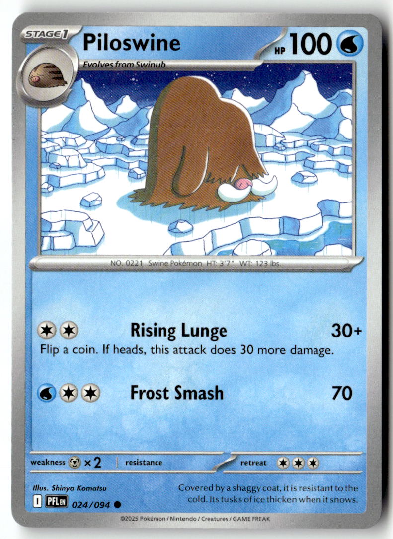 Front of Piloswine 024/094 from Phantasmal Flames