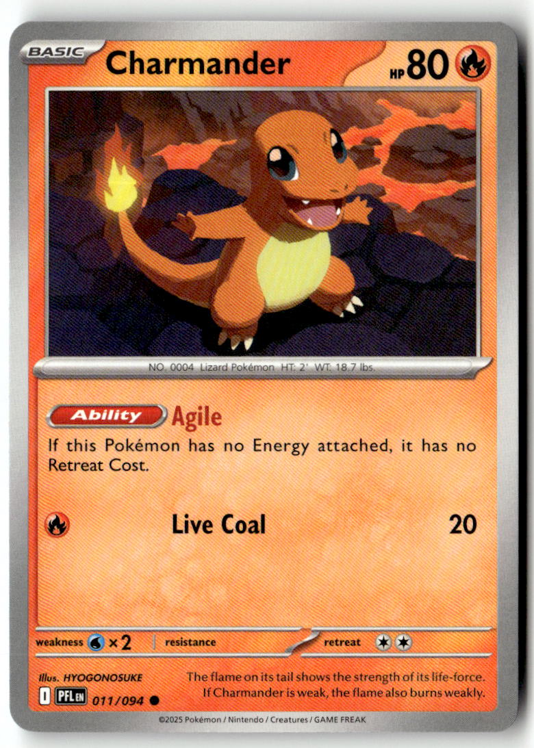 Front of Charmander 011/094 from Phantasmal Flames