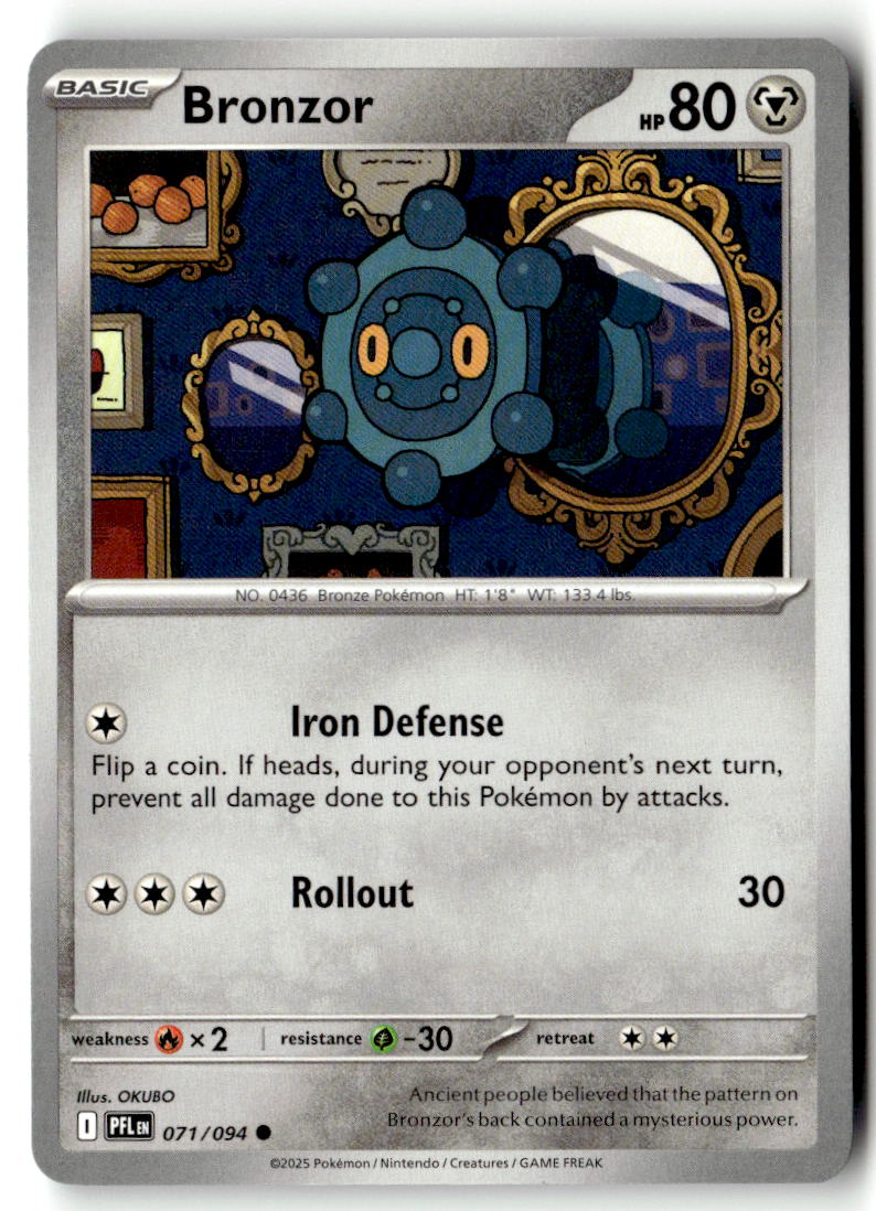 Front of Bronzor 071/094 from Phantasmal Flames