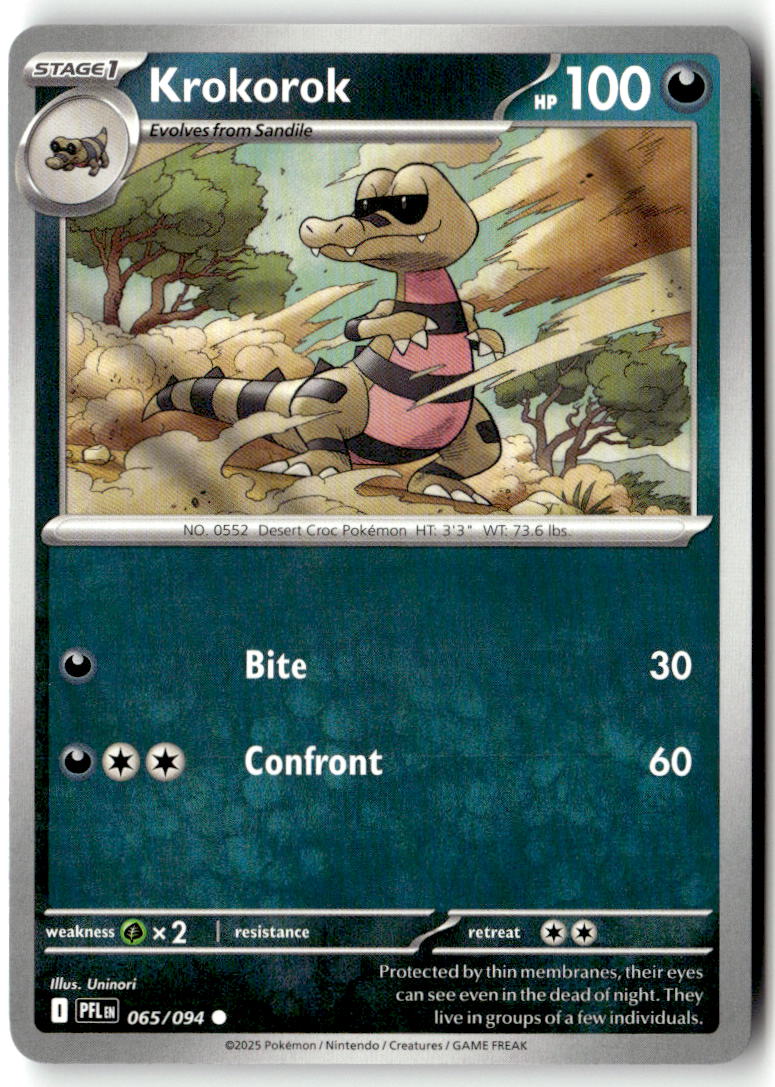 Front of Krokorok 065/094 from Phantasmal Flames