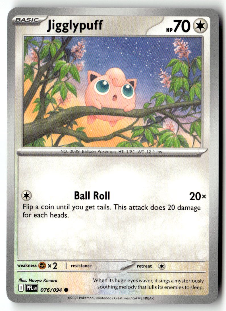 Front of Jigglypuff 076/094 from Phantasmal Flames