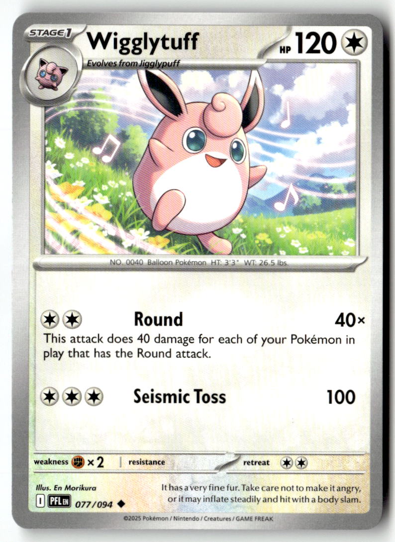 Front of Wigglytuff 077/094 from Phantasmal Flames